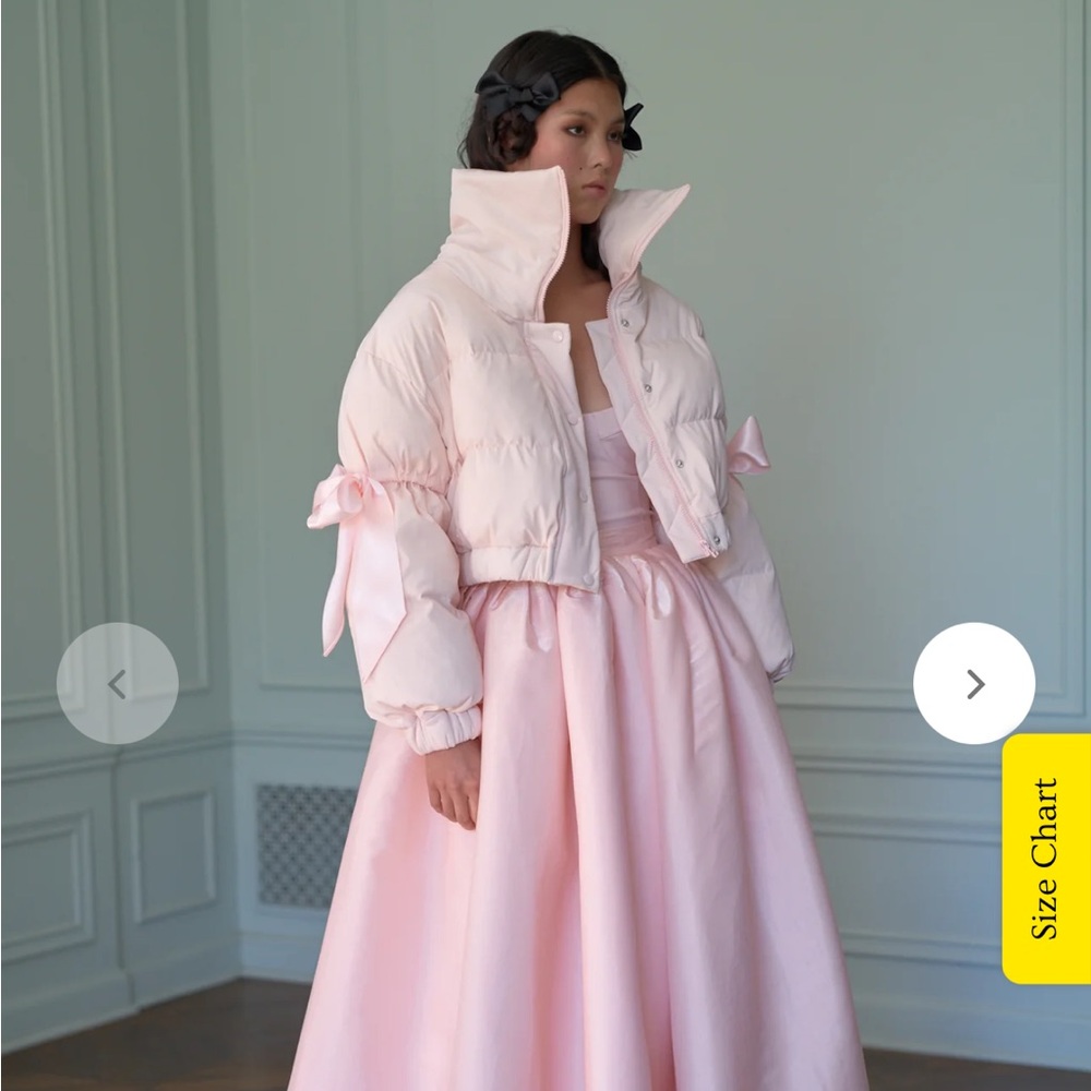 NWT Selkie Castle pink marshmallow puffer coat - Picture 3 of 16